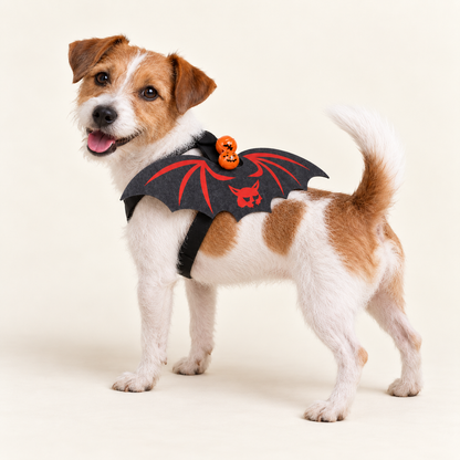 Halloween Bat Wings with Bells – Pet Costume