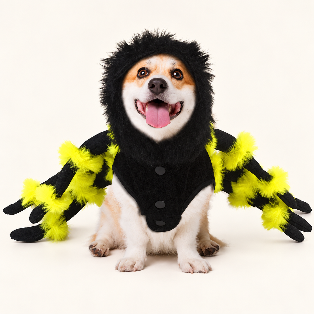 Fuzzy Spider Halloween Dog Costume