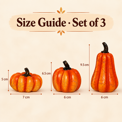 Mini LED Pumpkin Lanterns – Halloween Set of 3