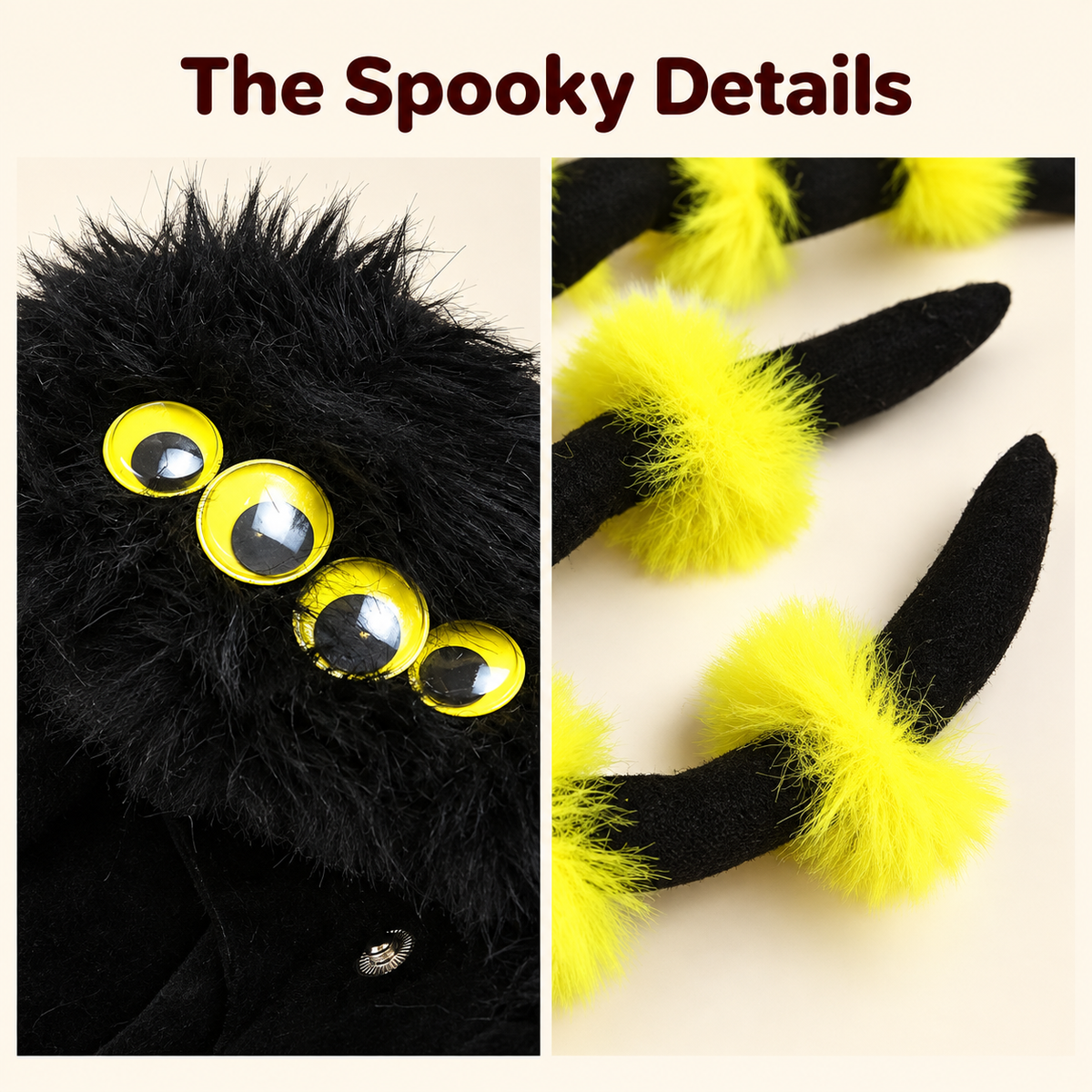 Fuzzy Spider Halloween Dog Costume