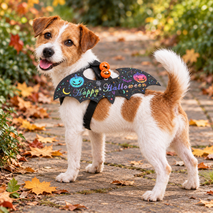 Halloween Bat Wings with Bells – Pet Costume