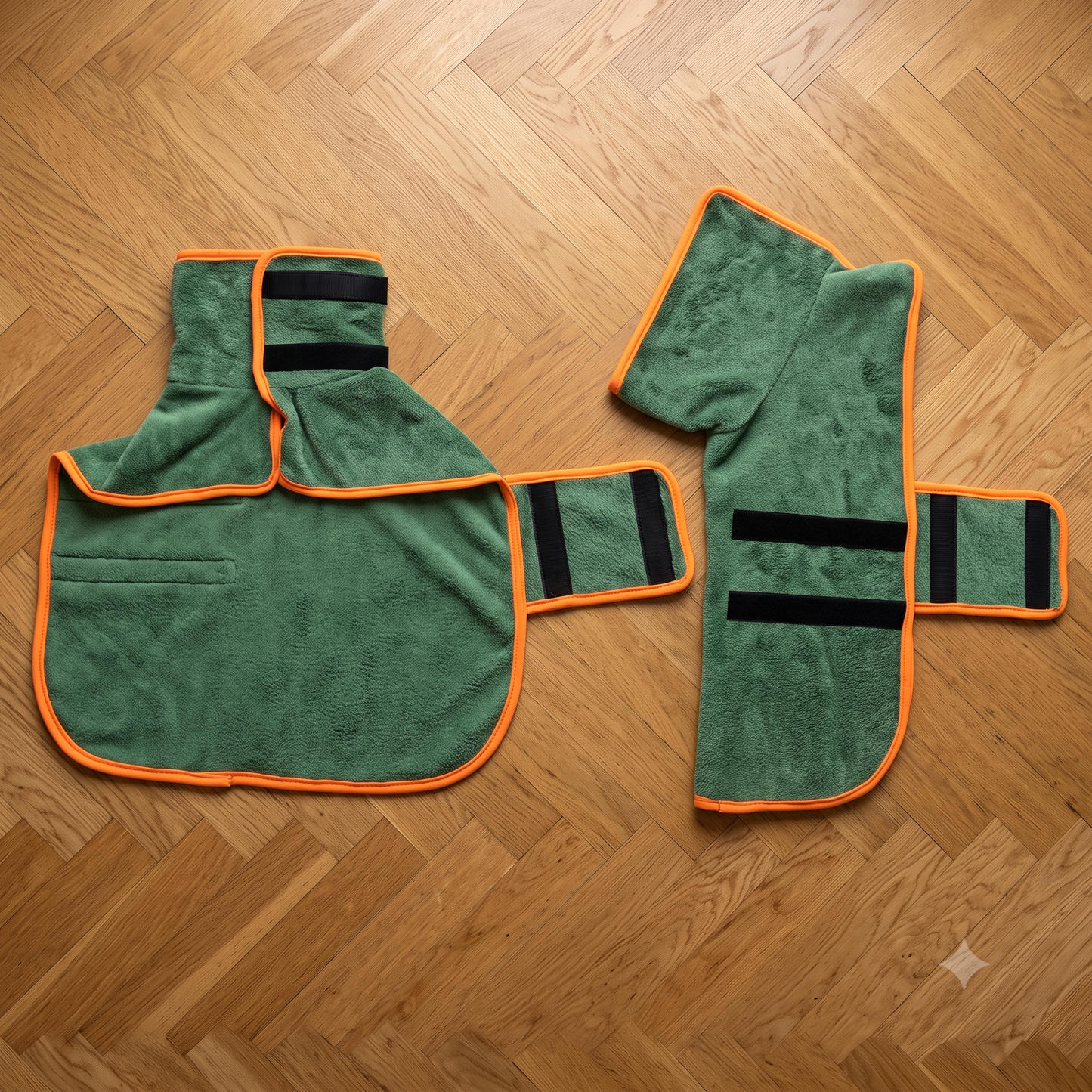 Rainy Walk Kit – Microfibre Dog Drying Robe & Paw Cleaner Bundle