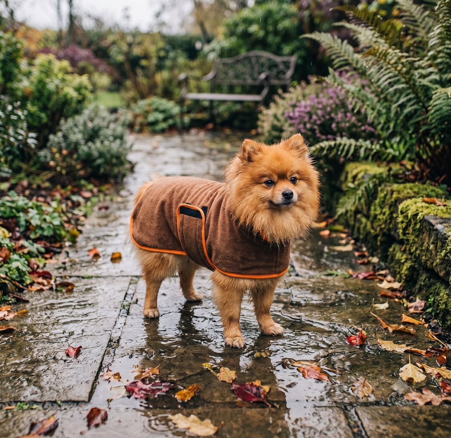 Rainy Walk Kit – Microfibre Dog Drying Robe & Paw Cleaner Bundle